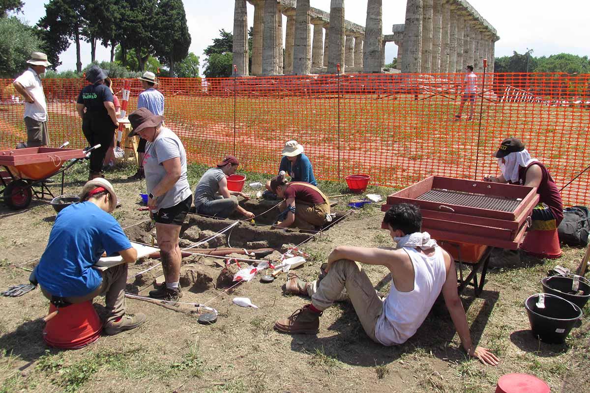 Colgate students participate in an archeological project at the ancient Greek city of Paestum in Southern Italy.