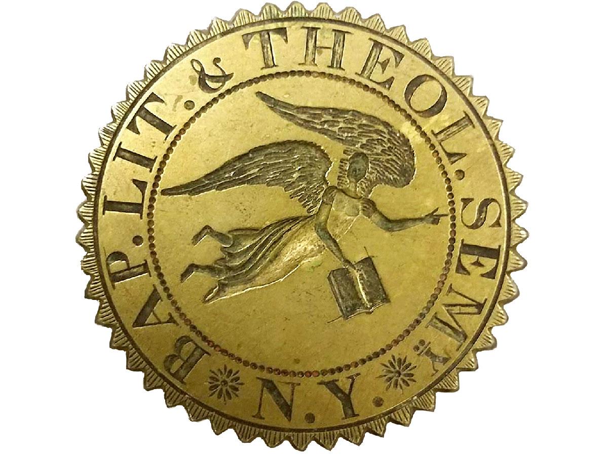 Baptist Literary and Theological Seminary seal, circa 1820.