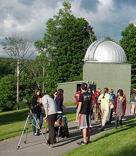 The campus community flocks to the Foggy Bottom Obervatory for events like the Venus transit