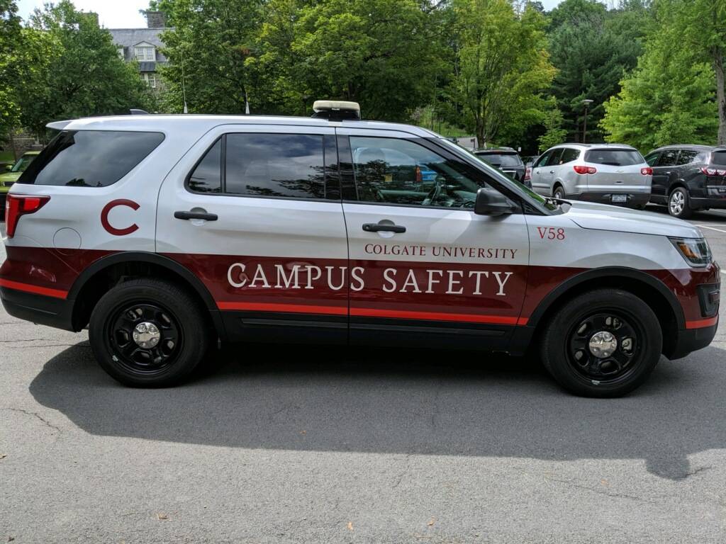 Campus Safety vehicle, parked