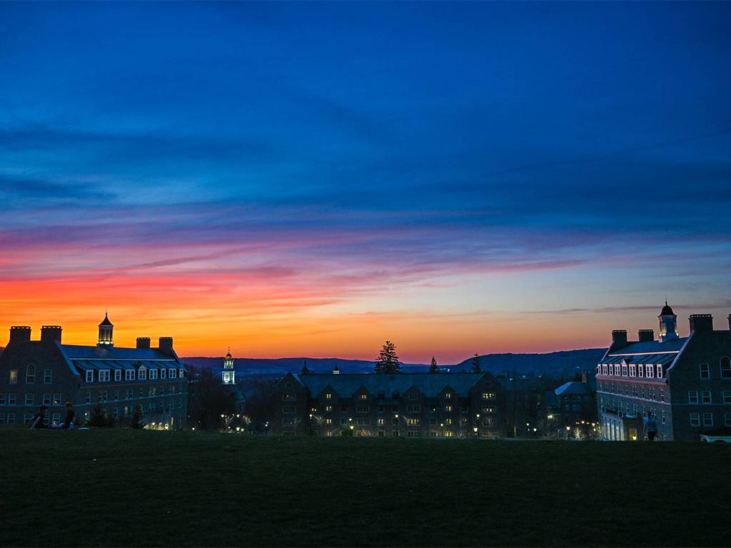 Campus sunset.