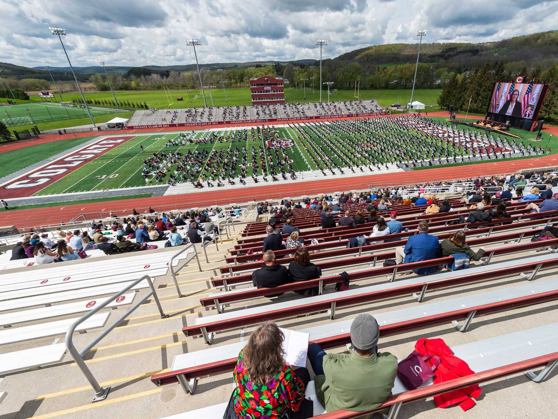 Andy Kerr Stadium during Commencement 2021