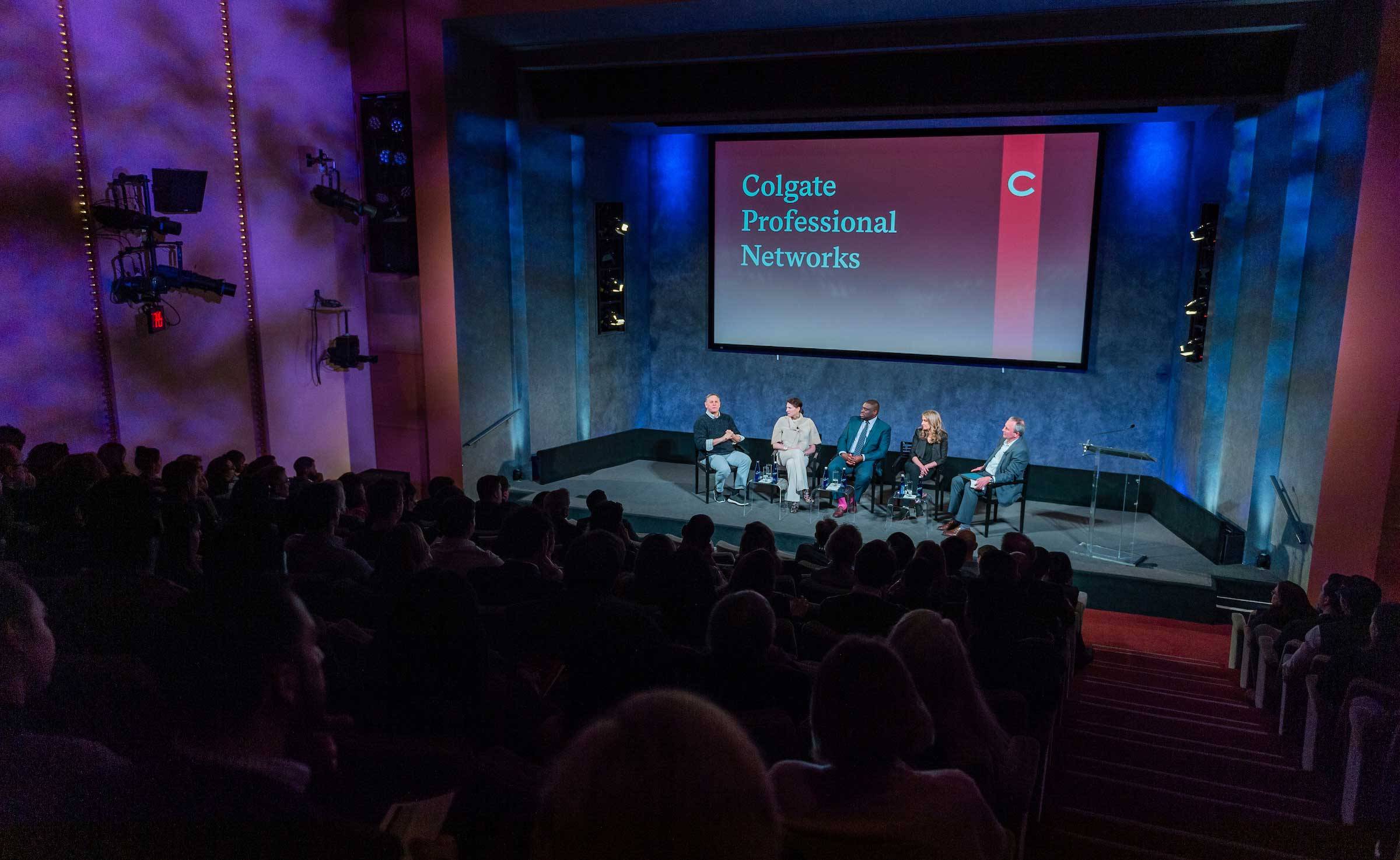 A panel talk during the recent Colgate Professional Networks Innovation and Creativity event in New York City