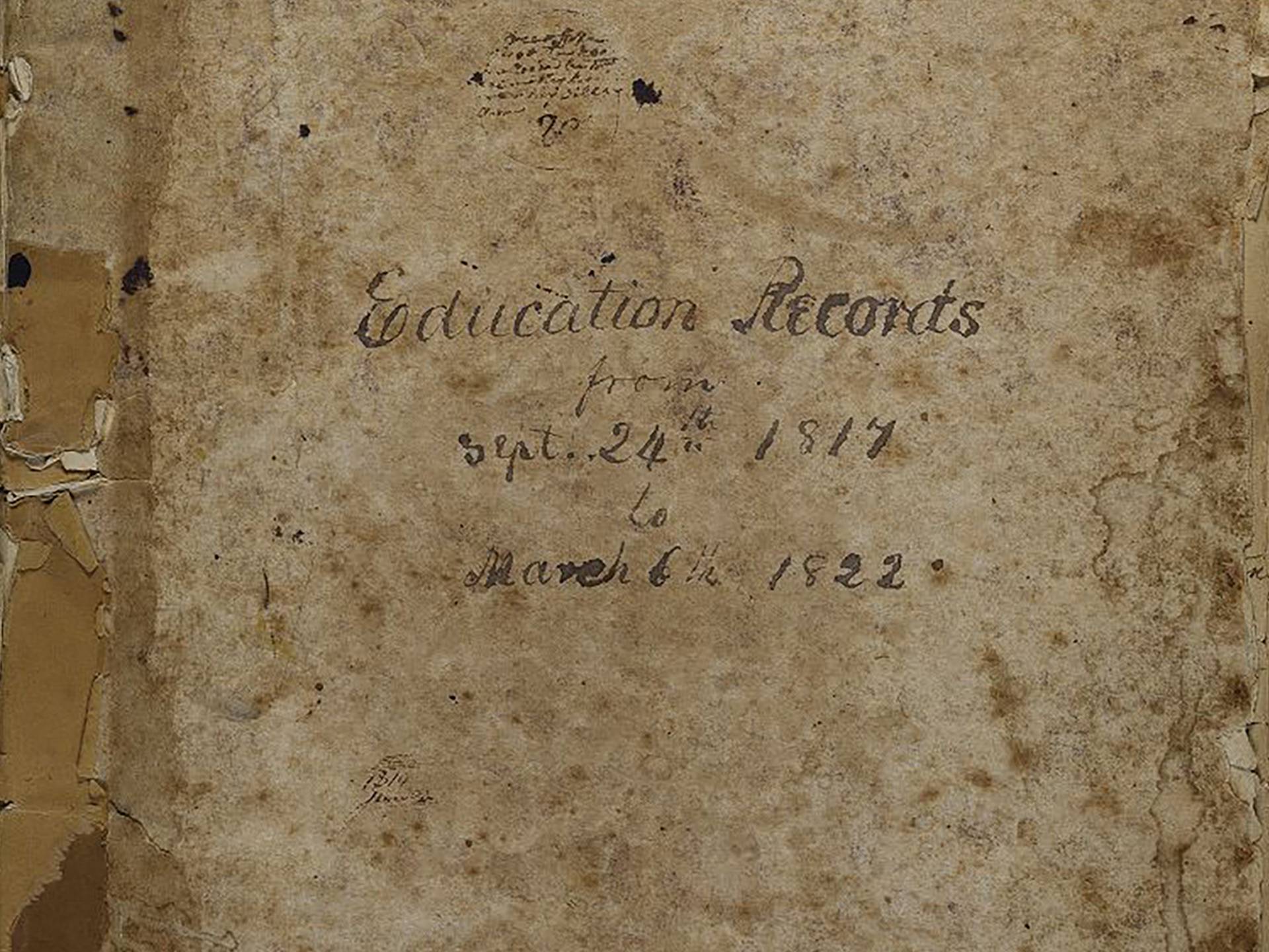 BESSNY Education Records ledger cover