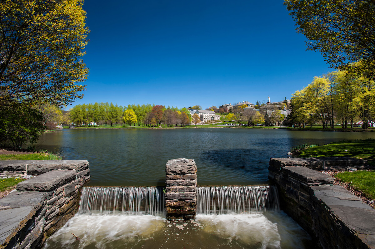 The sun shines down on Colgate as spring quickly transitions into summer. 