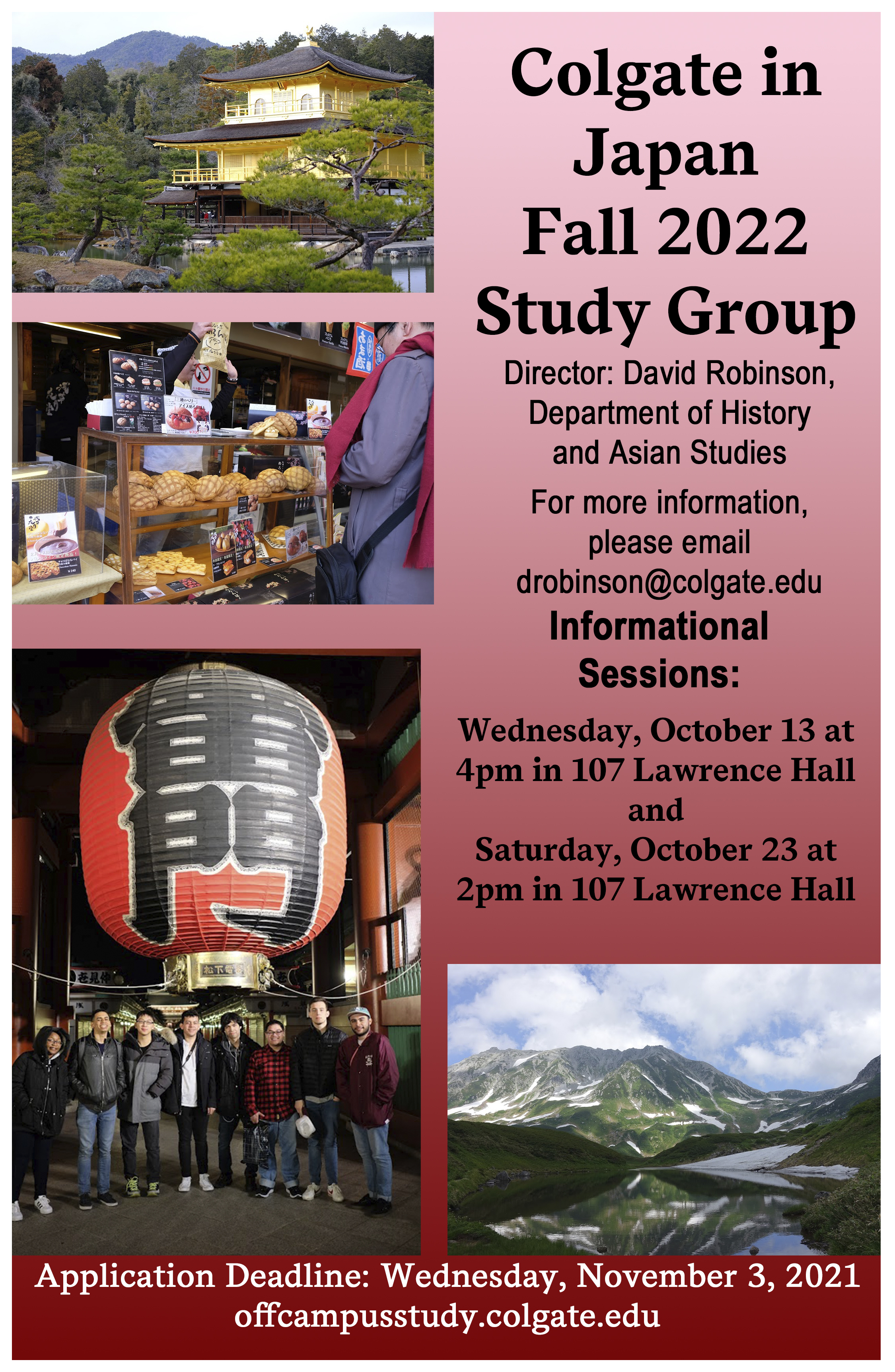 Fall 2022 Japan study group poster