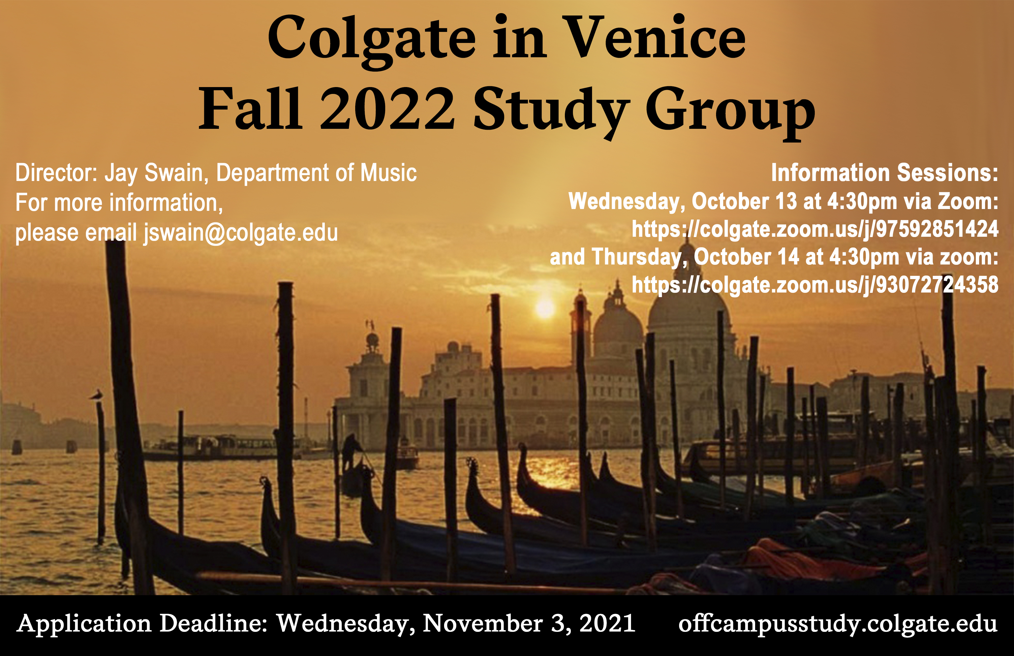 Fall 2022 Venice study group poster