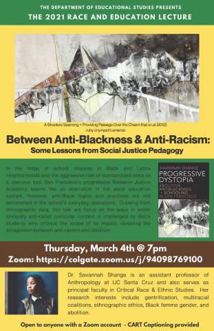 poster for race and ed lecture 2021