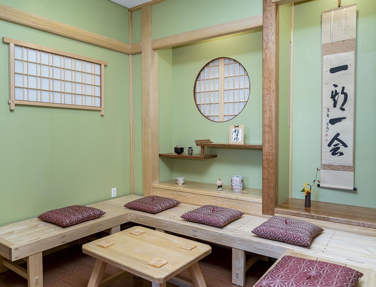  Interior of the Japanese alcove in the Asian Studies Lounge.