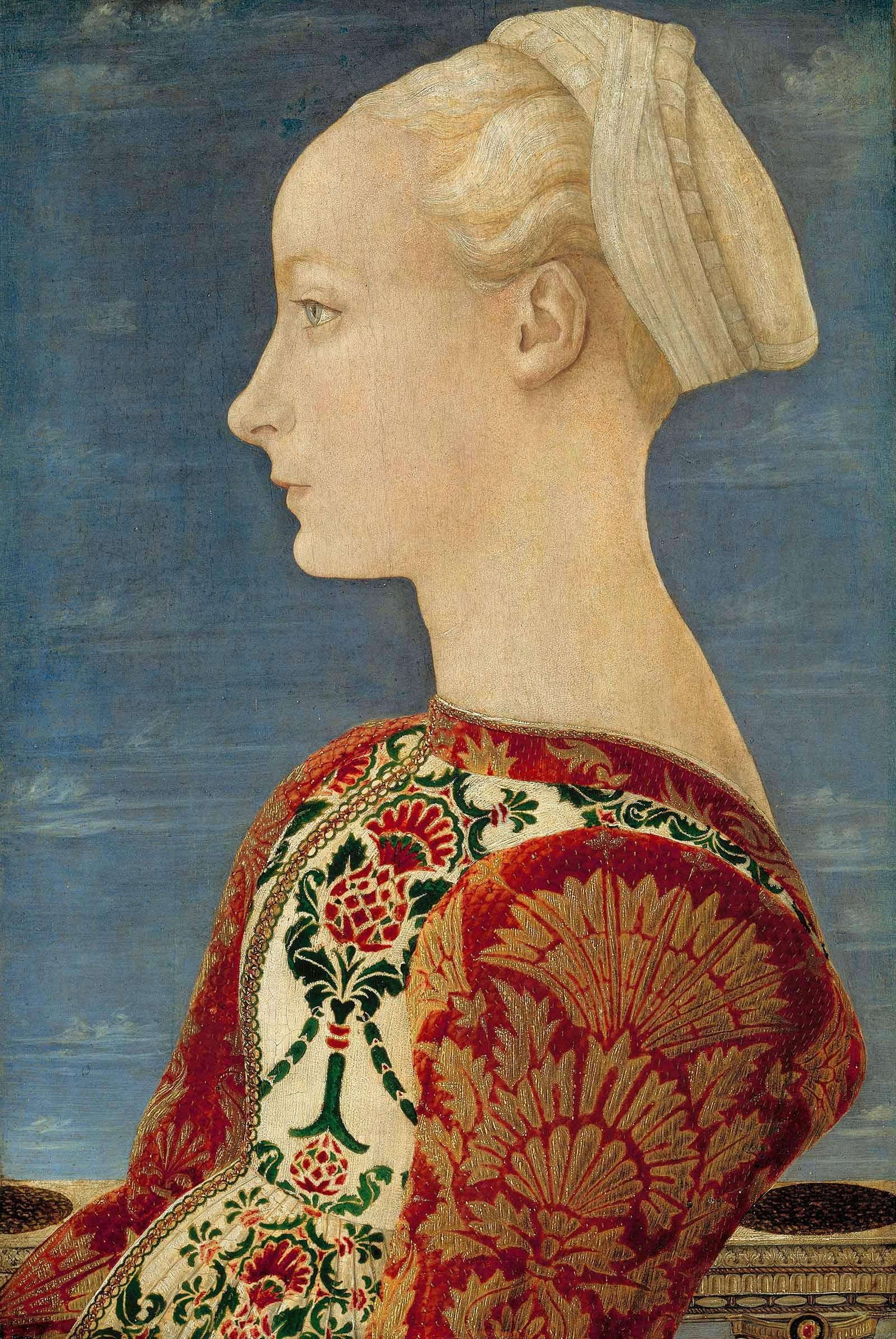 Antonio del Pollaiuolo - Profile Portrait of a Young Lady