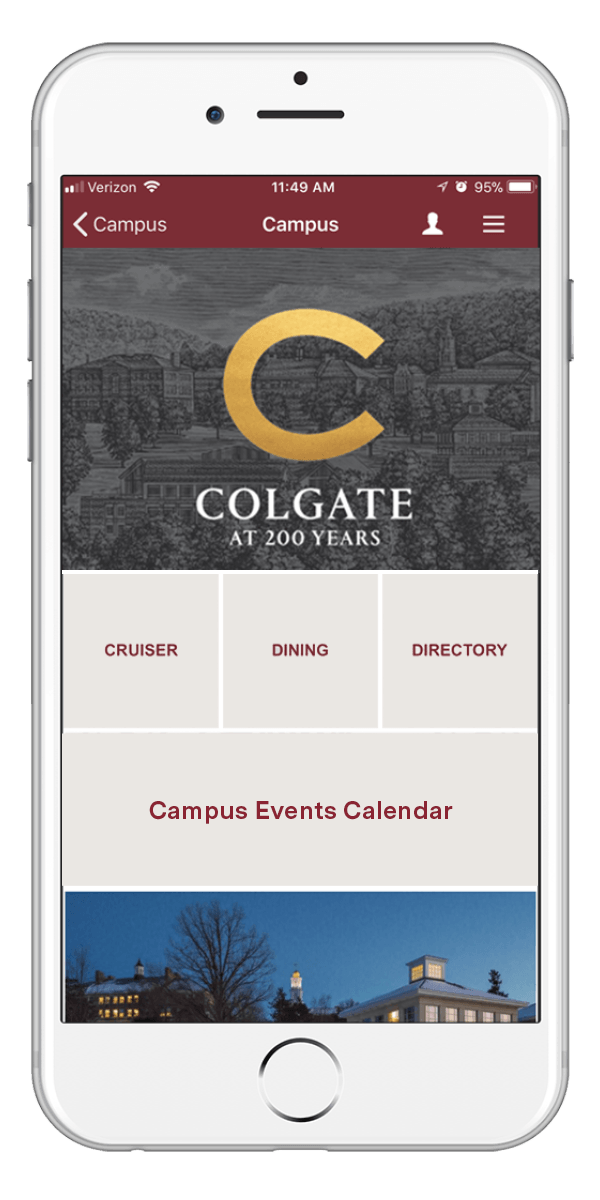 Mockup of the Colgate Mobile App displaying on an iPhone