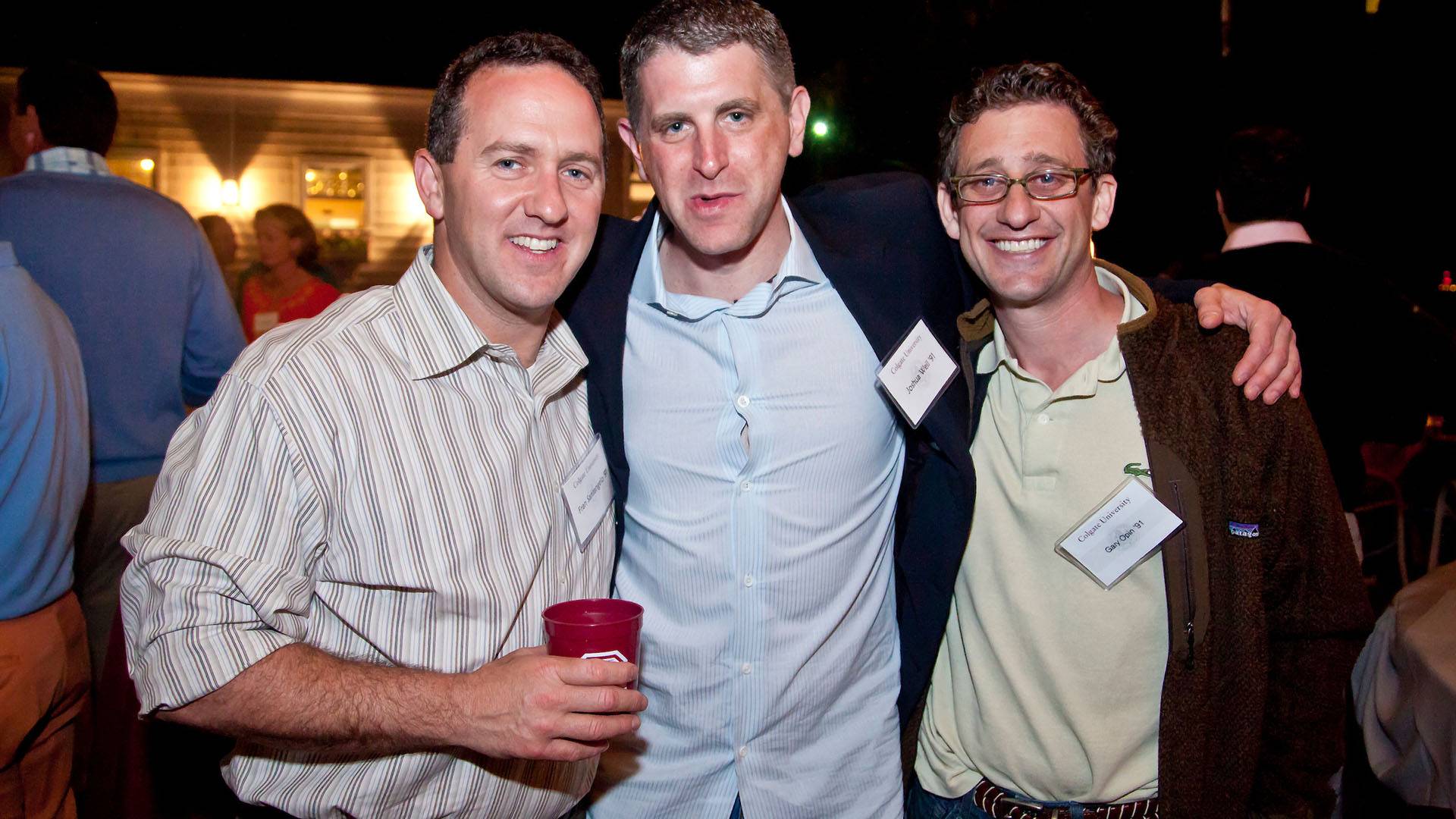 Guests attend a fun, casual gathering of Colgate alumni who graduated from 1990-2000 as part of the Colgate Spring Party Weekend at the Wee Burn Beach Club in Rowayton, CT on Saturday, May 19, 2012