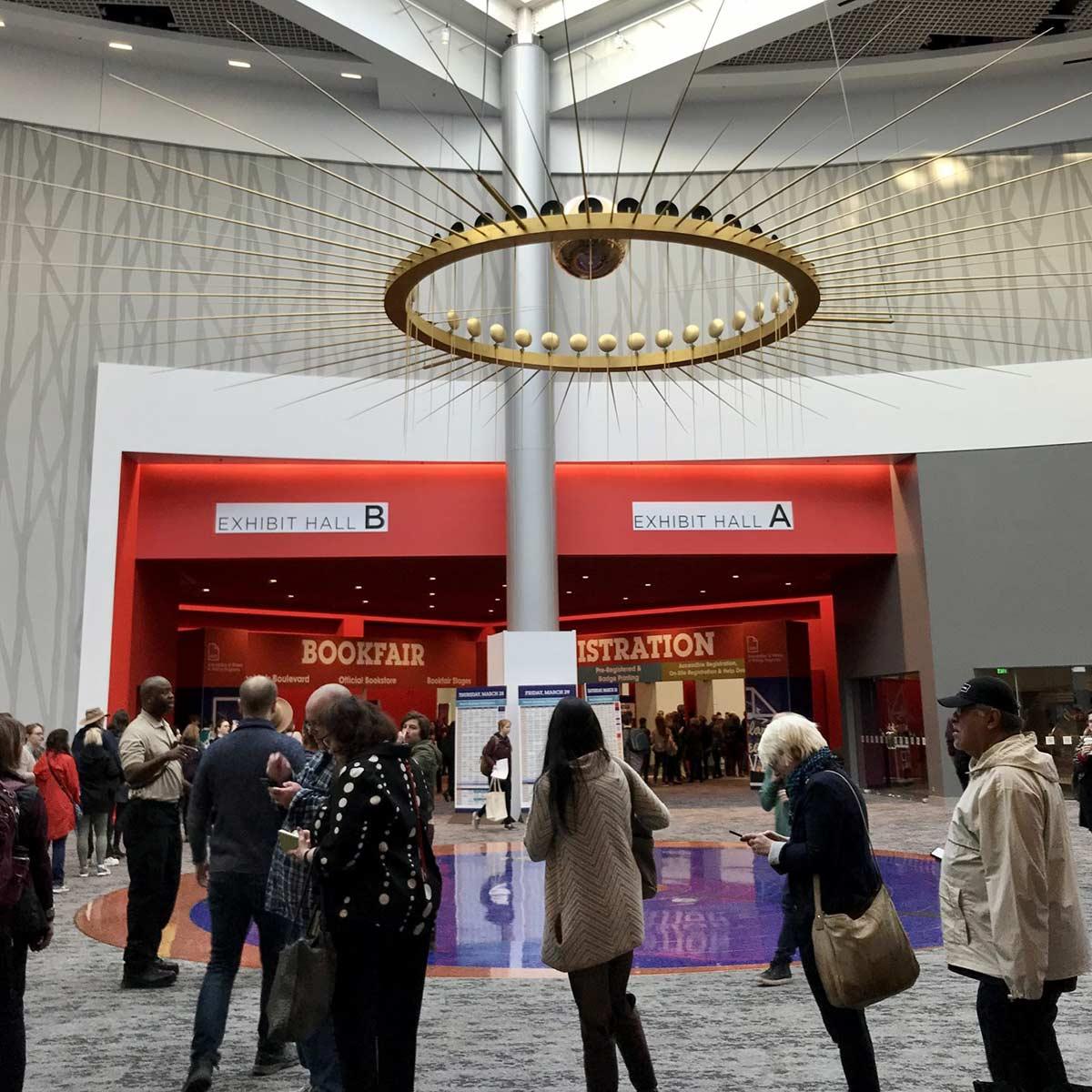 Attendees at the conference in the Oregon Convention Center