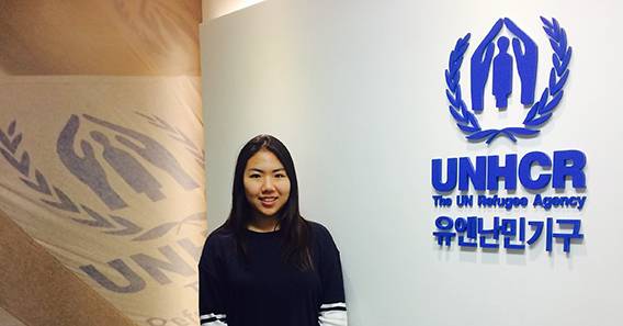 Jinsuh Cho ’18 interns at UN Refugee Agency