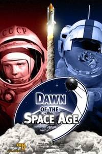 movie poster of two astronauts from images taken in the 1960s