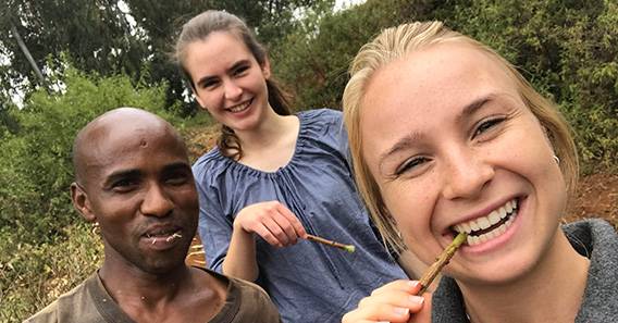 Emma Duge ’20 volunteers with FAME Medical in Tanzania
