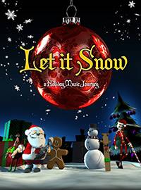 movie poster of a 3-d animation of holiday figures