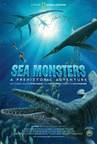 movie poster of prehistoric underwater creatures