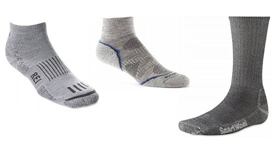 Synthetic wool socks