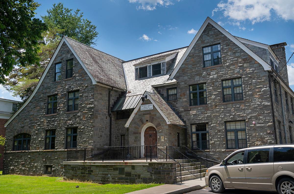 Exterior shot of the Bunche House