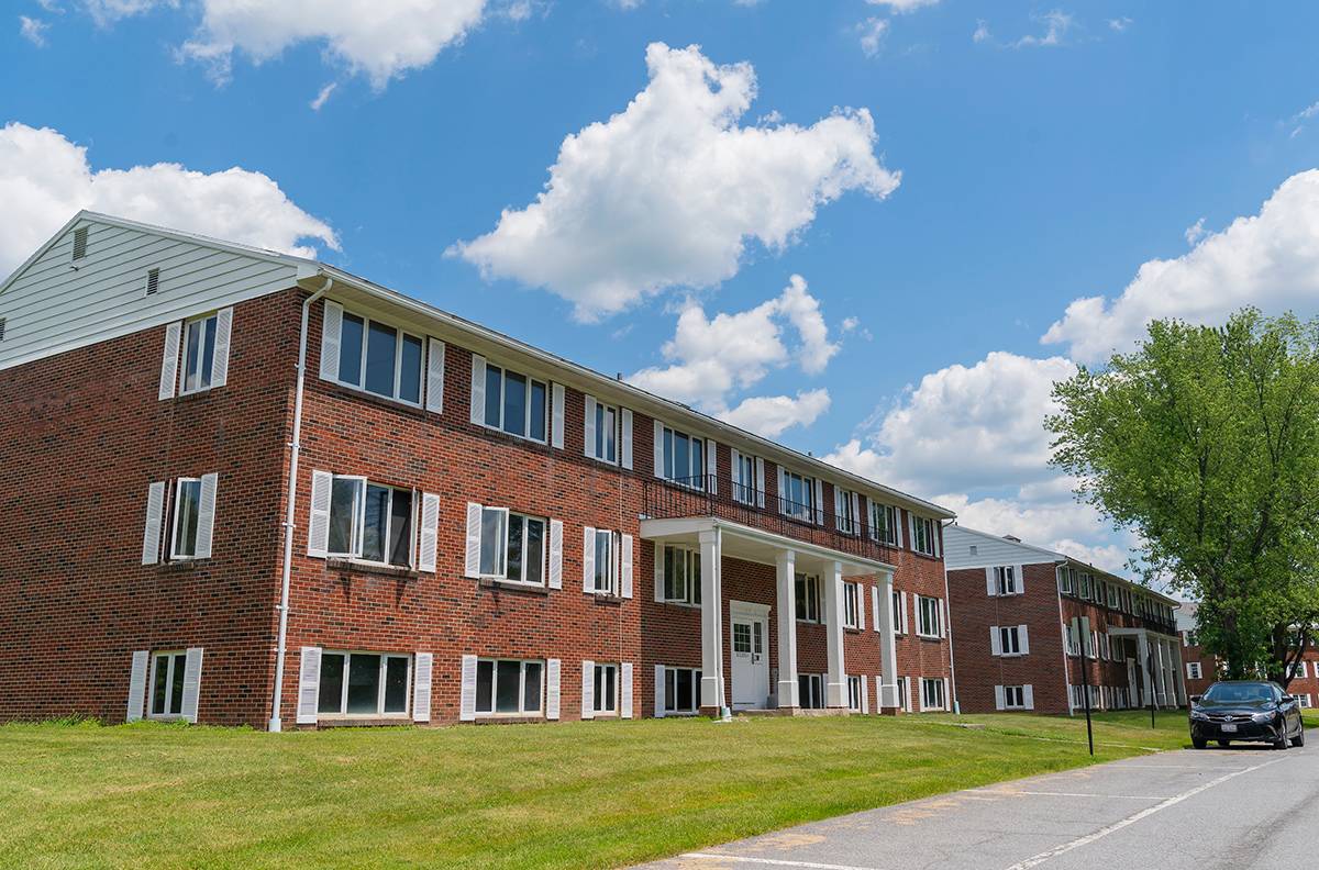 Exterior of the Newell Apartments