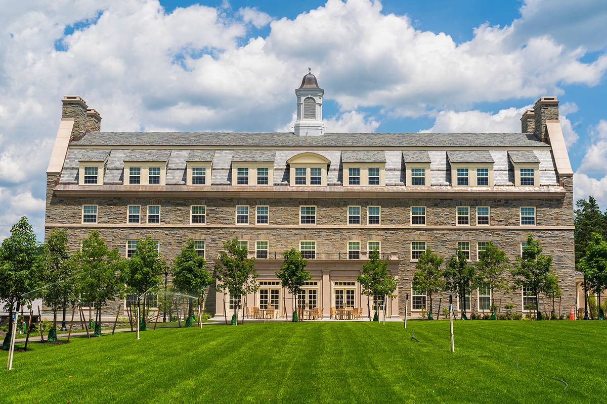 Burke Hall from the quad