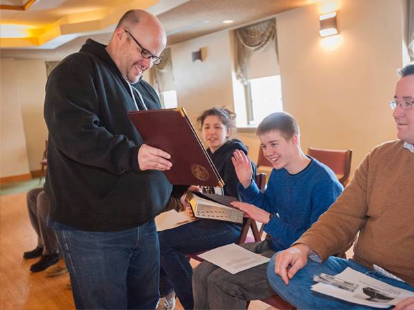 The Newman Community on campus organized a Model Papal Conclave involving a "College of Cardinals" who gathered to choose a new pope through a series of voting and discussion. The event was open to all regardless of religious orientation.