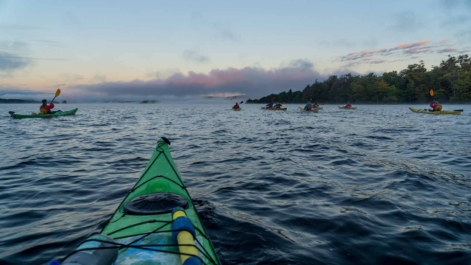 Kayakers in the Adirondacks