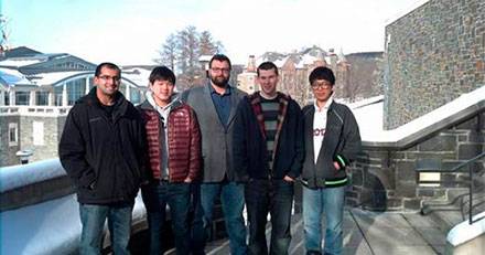 Andre V. D'Souza '17, Hyuk Yong Kwon '14, Prof. Jason M. Keith, Samuel P. McCollom '14, Daniel Kim '15