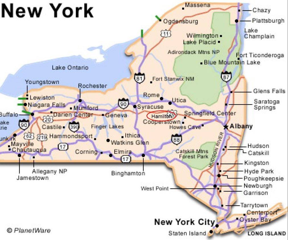 Map of New York