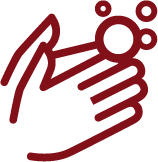 Wash hands icon