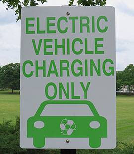 Electric Vehicle Charging Only sign