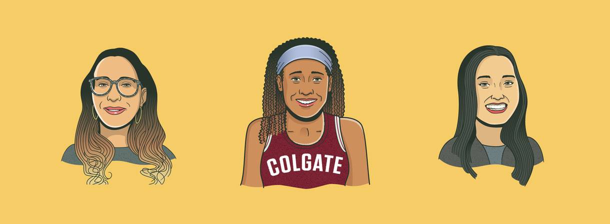 illustration of Colgate students