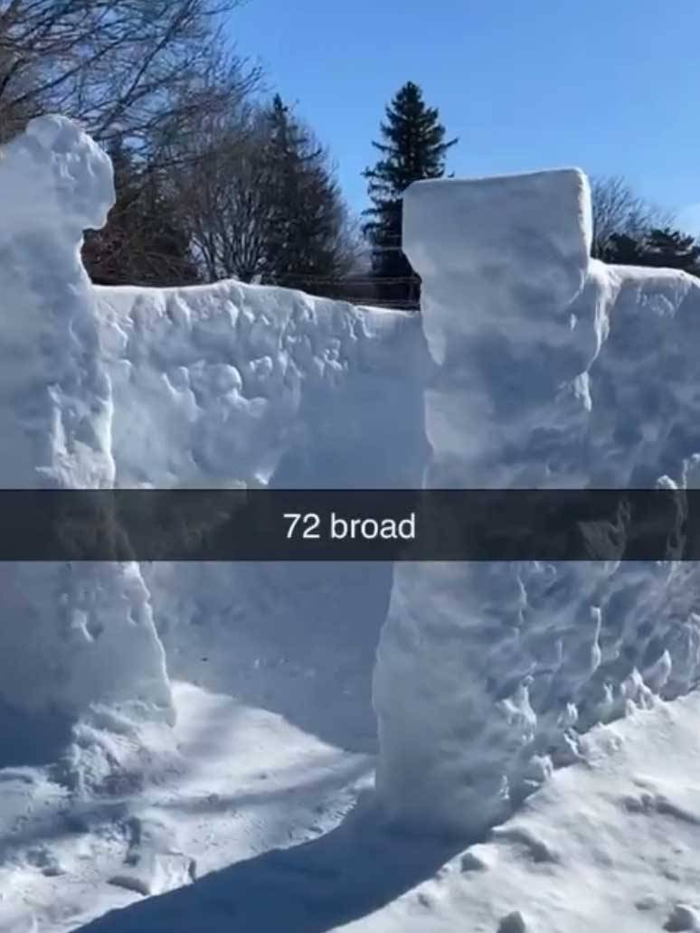 Snow fort