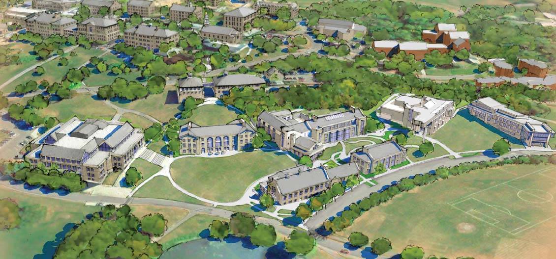 Sketch of the proposed Middle Campus plan