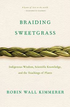 The cover of Braiding Sweetgrass.