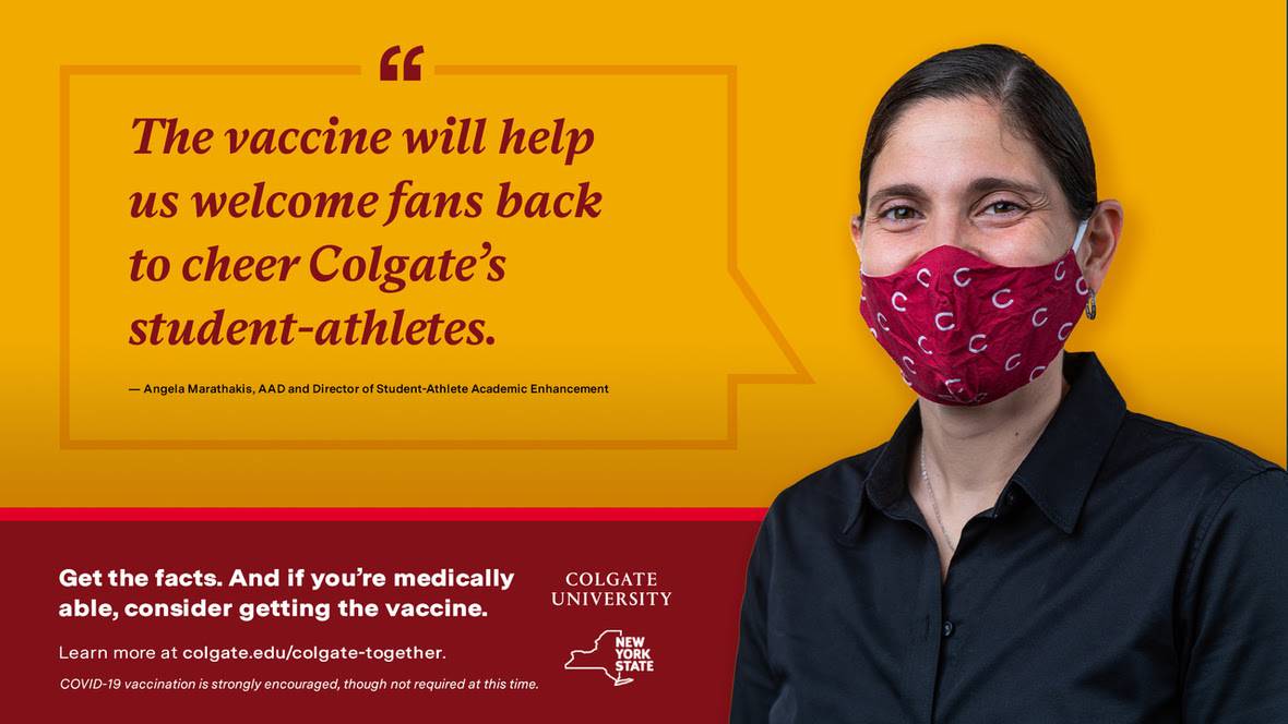 Angela Marathakis states her reasons for vaccination