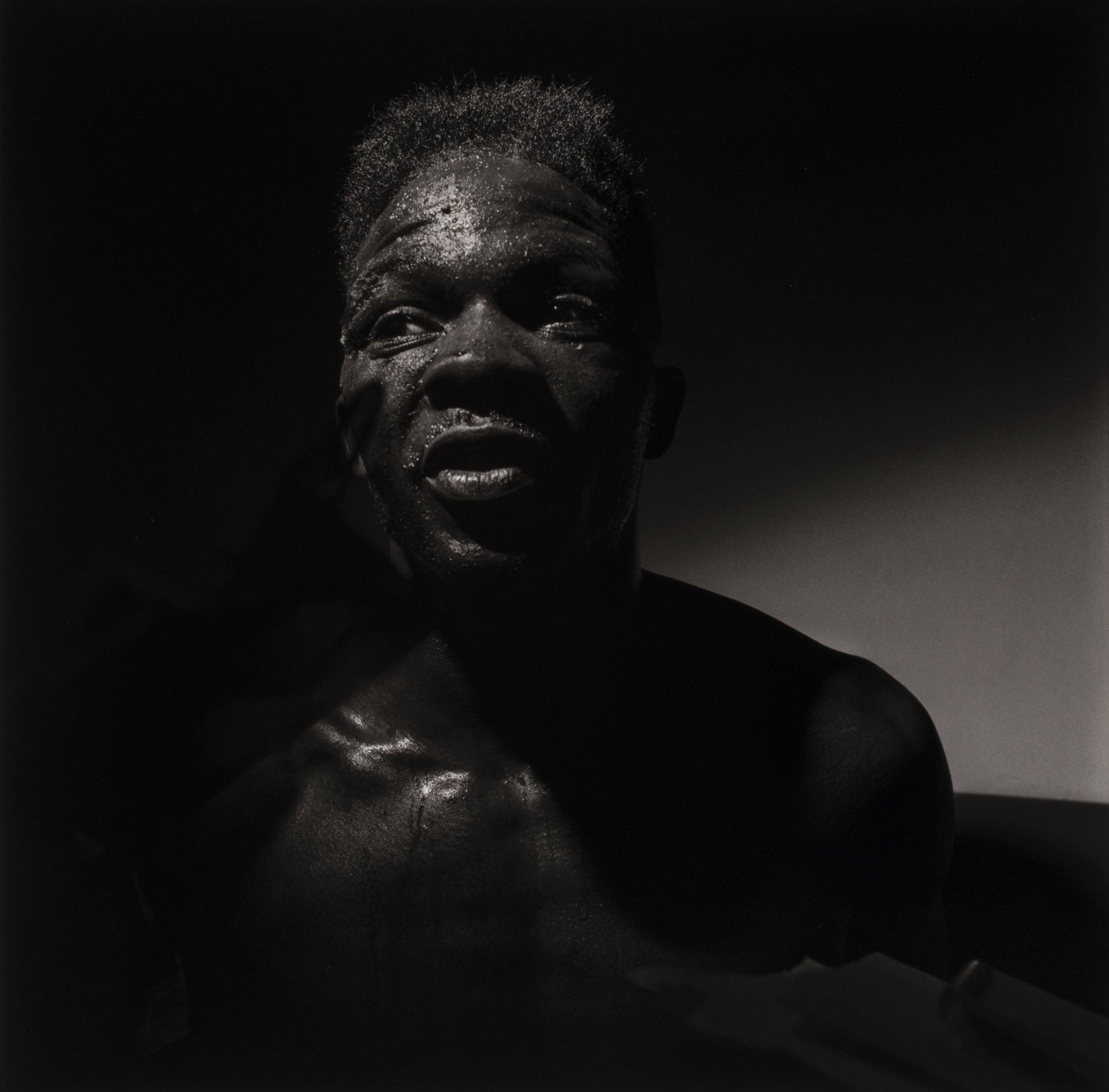 Larry Fink (American, born 1941), Blue Horizon, Philadelphia, PA, January, 1991, 1991 (printed 2019), archival pigment print. Gift of Matt Coote ’12, 2020.4.2. © Larry Fink. Photo credit: Richard Walker