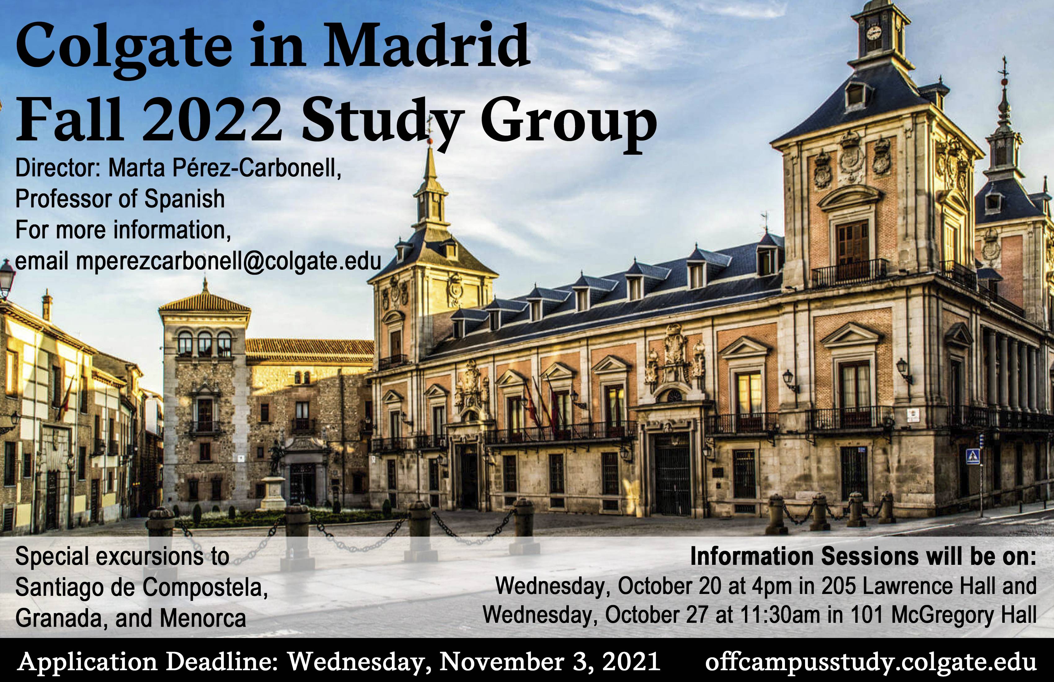 Fall 2022 Madrid Study Group Poster