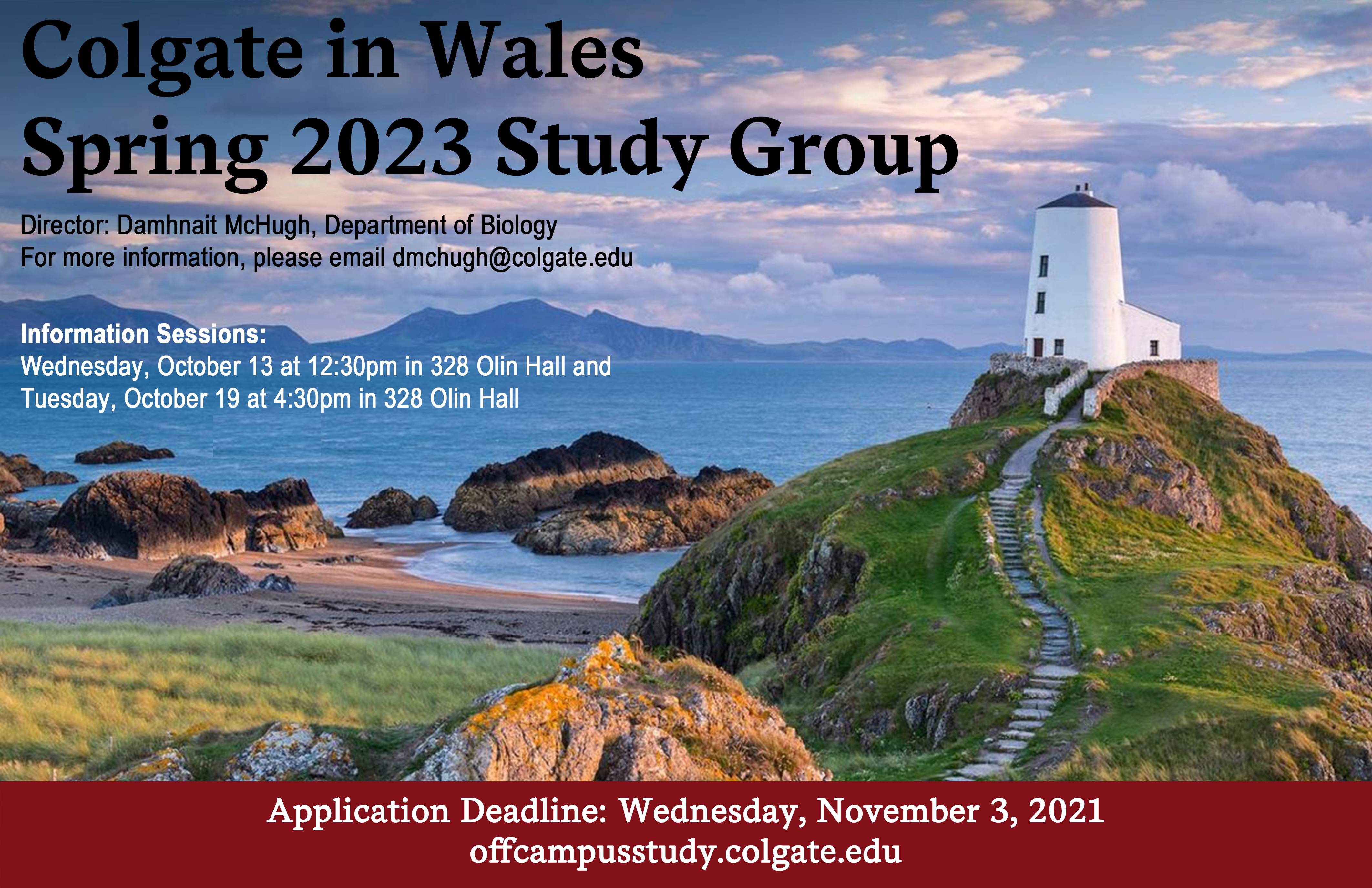 Spring 2023 Wales Study Group Poster