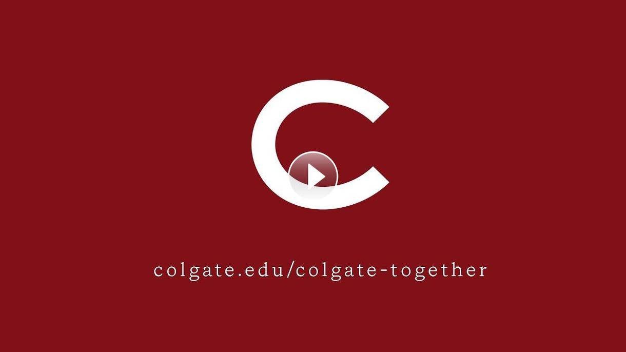 Colgate Together screen with video "play" button