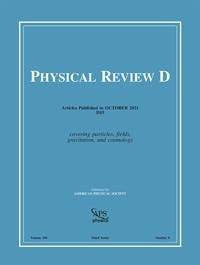 The cover of the Physical Review journal.