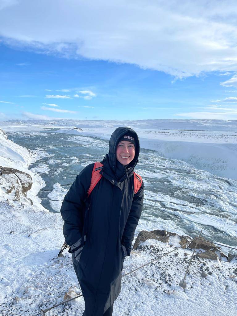 Emma Dexter '23 in Iceland (photo submitted by Emma Dexter)