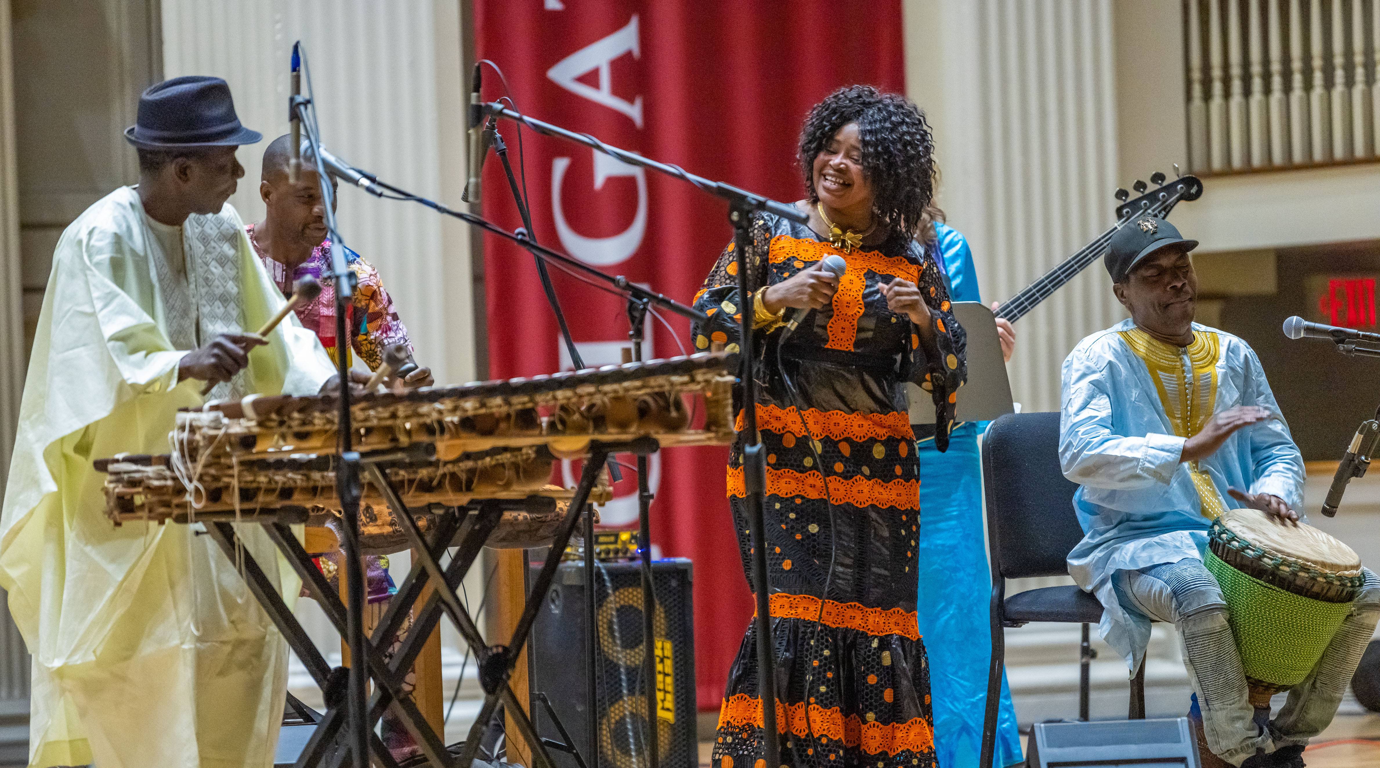 Balla Kouyaté and World Vision perform at Colgate University in February 2022
