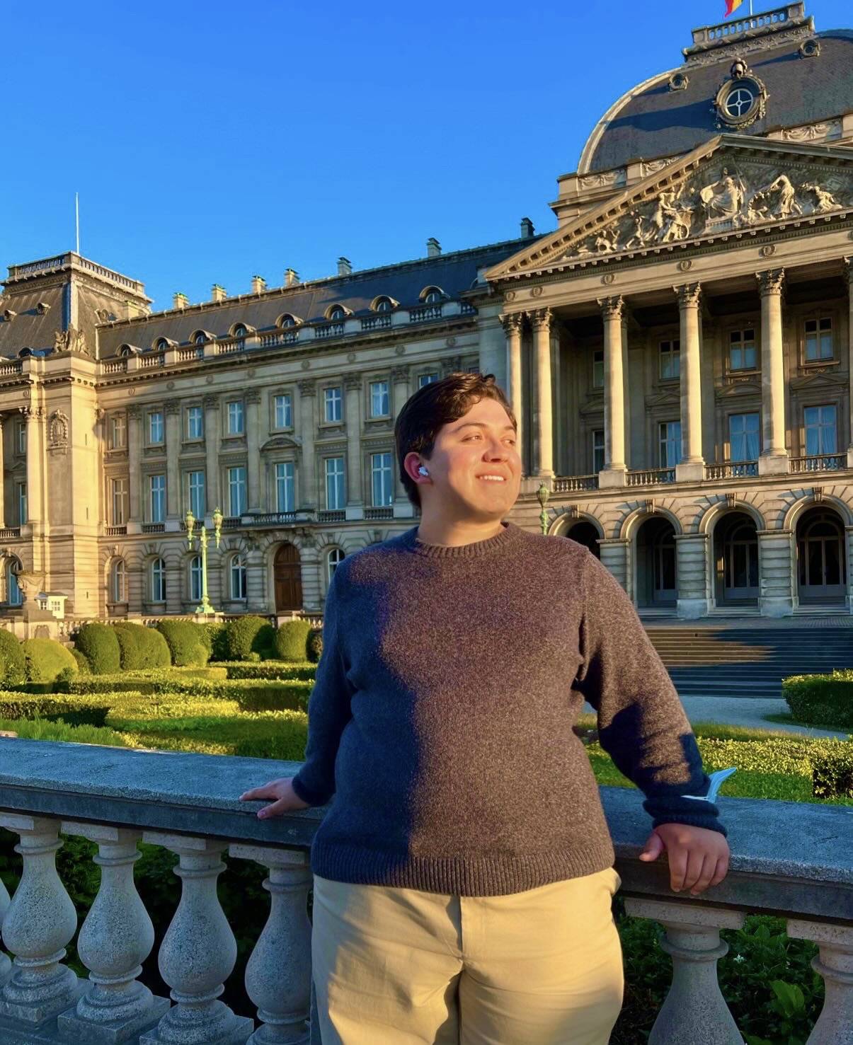 Daniel at the Royal Palace in Brussels