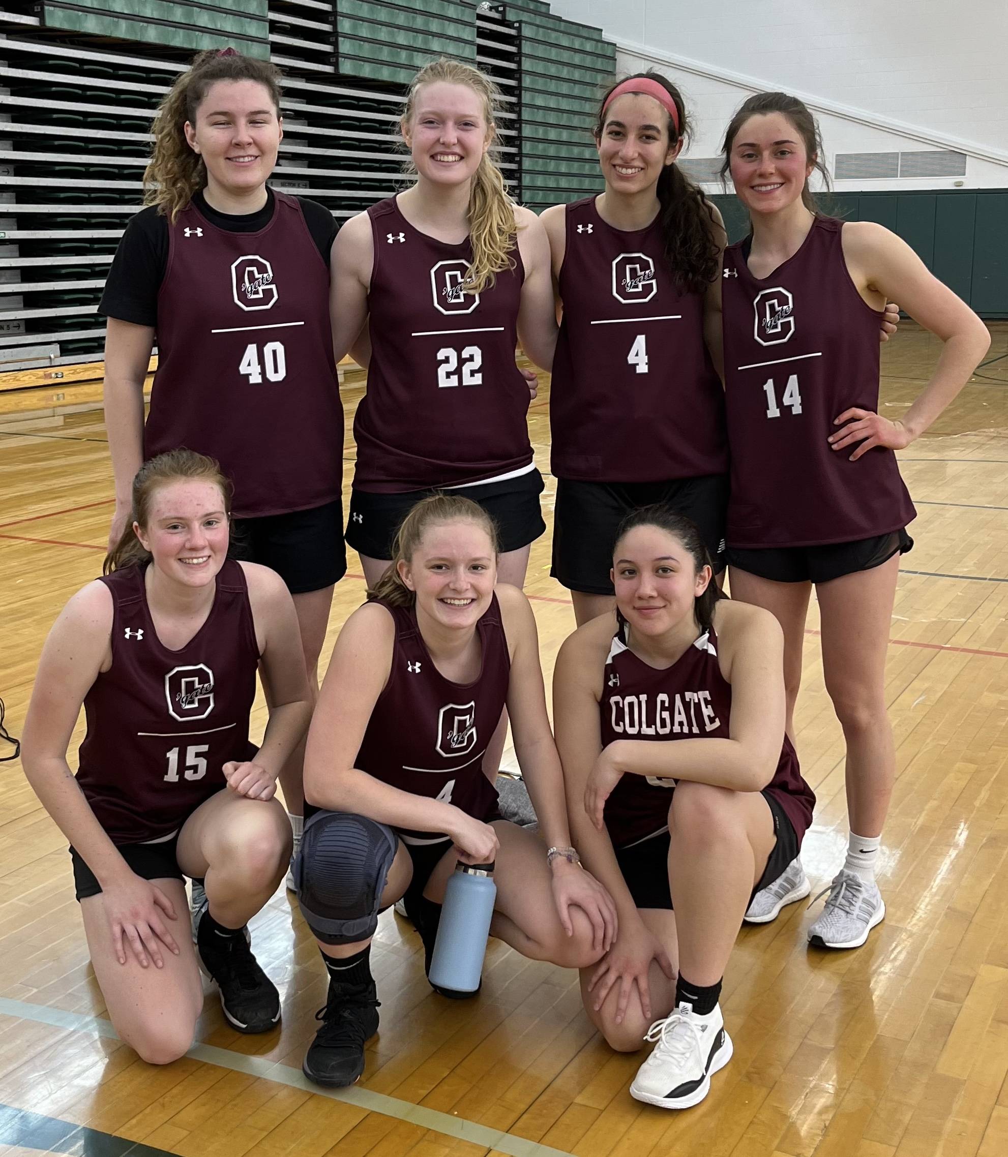 Club captain Jesse and her basketball teammates