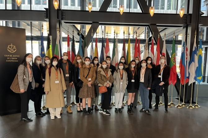The Geneva Study Group touring the European Court of Justice in Luxembourg