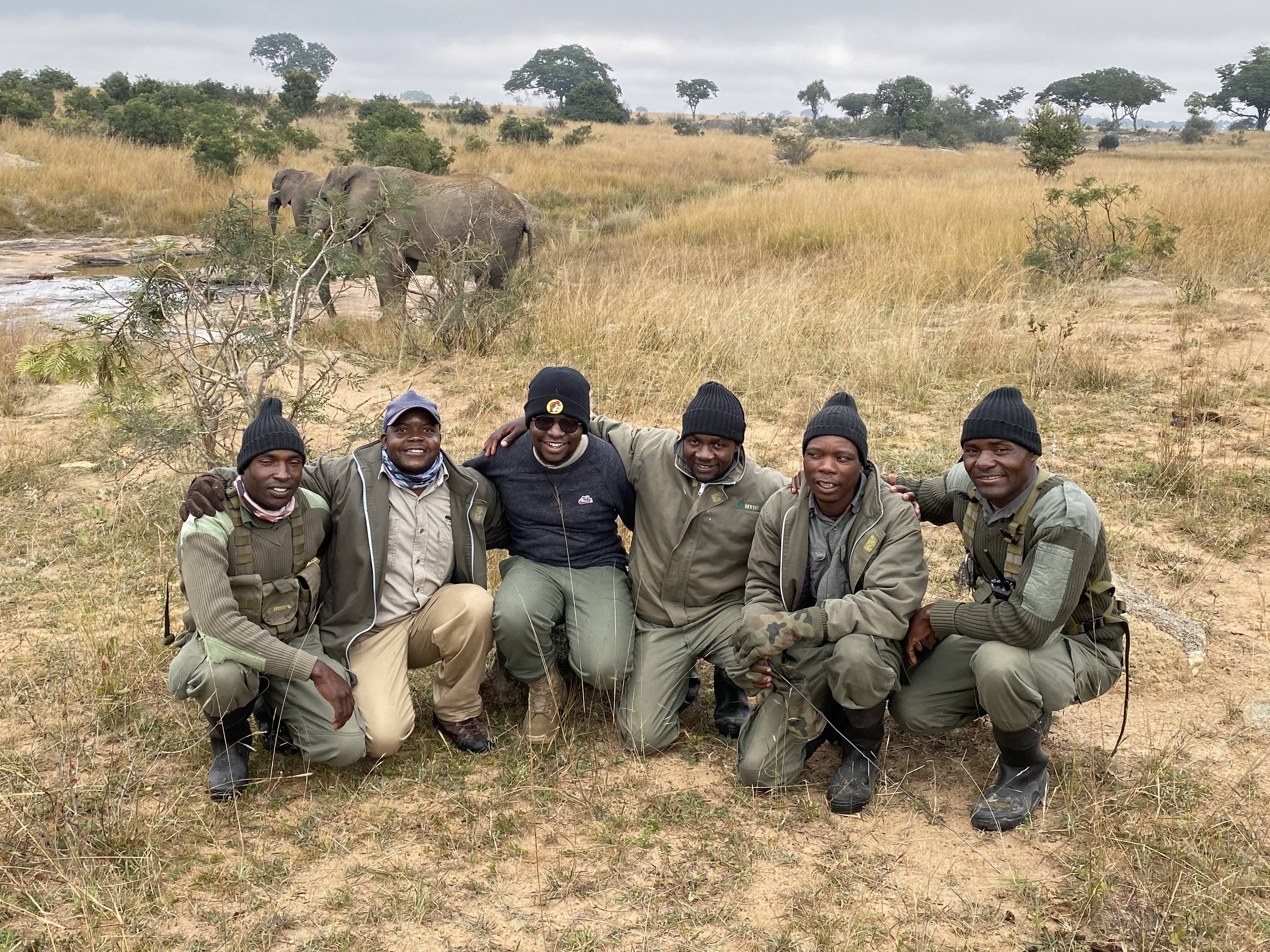 Macdonald and the Imire wildlife rangers