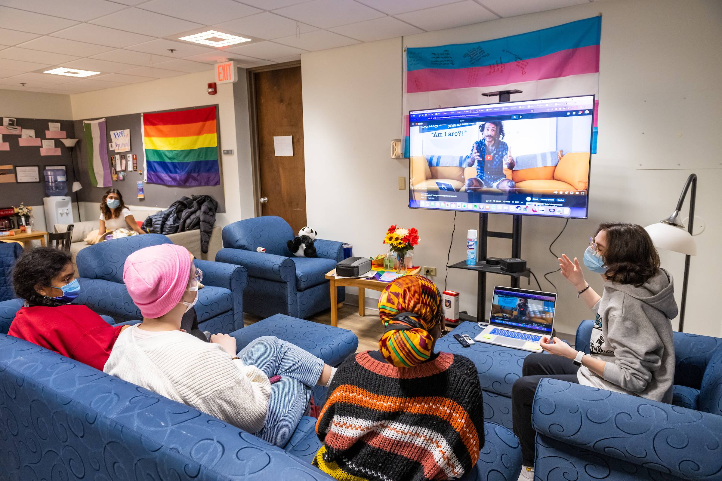 Students in the Rainbow Room