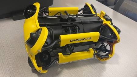 Chasing M2 ROV, an underwater drone